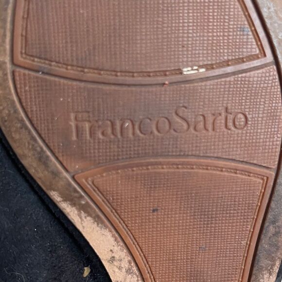 Franco Sarto Lace Up Flats Black - Picture 2 of 8